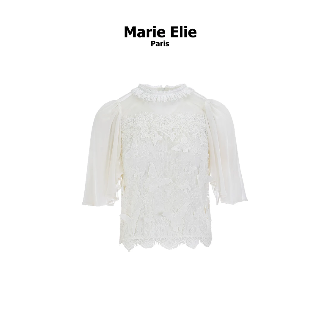 【陈大可专属】Marie Elie【雪蝶花圃】上衣EAC12D88925