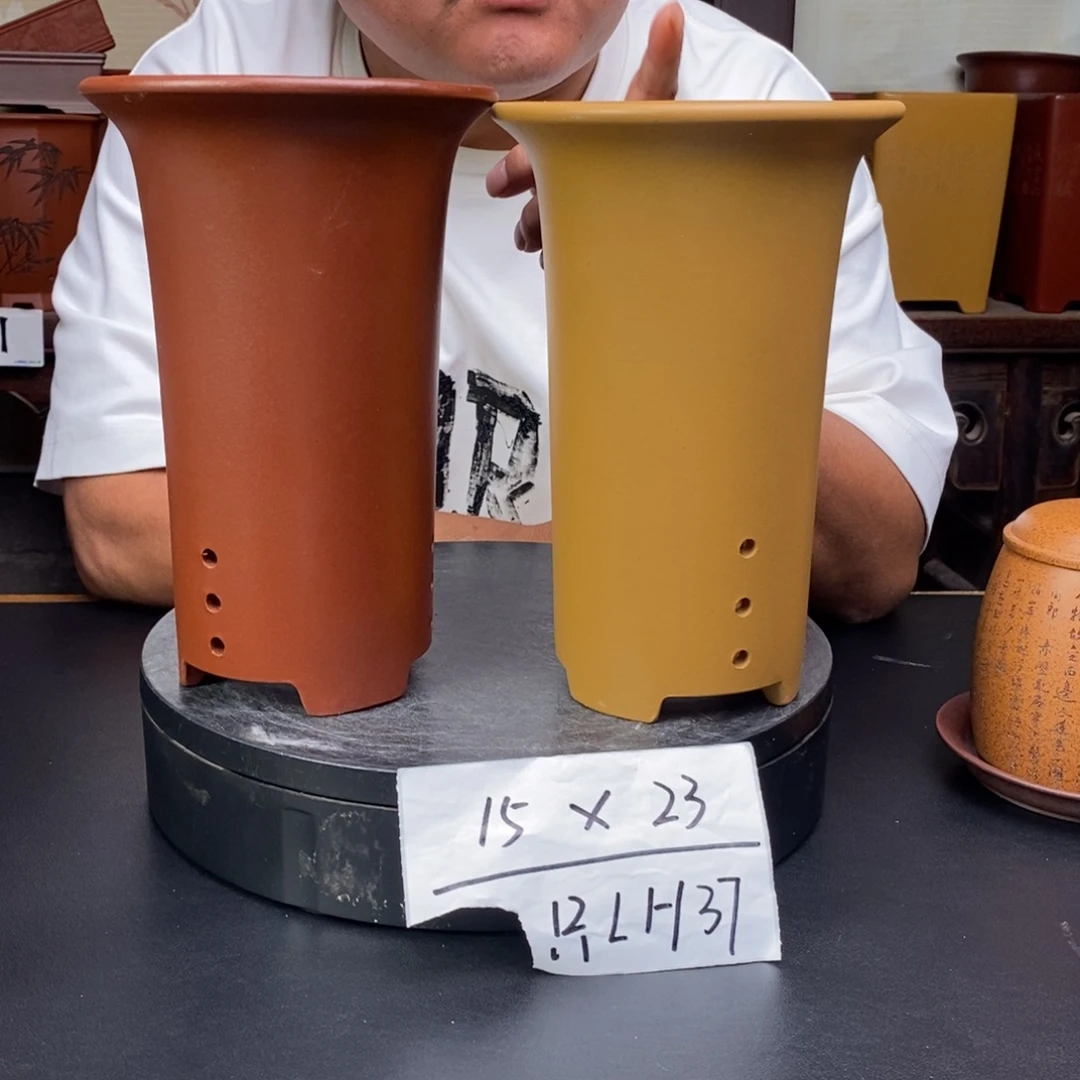 紫砂花盆货号一只LH37