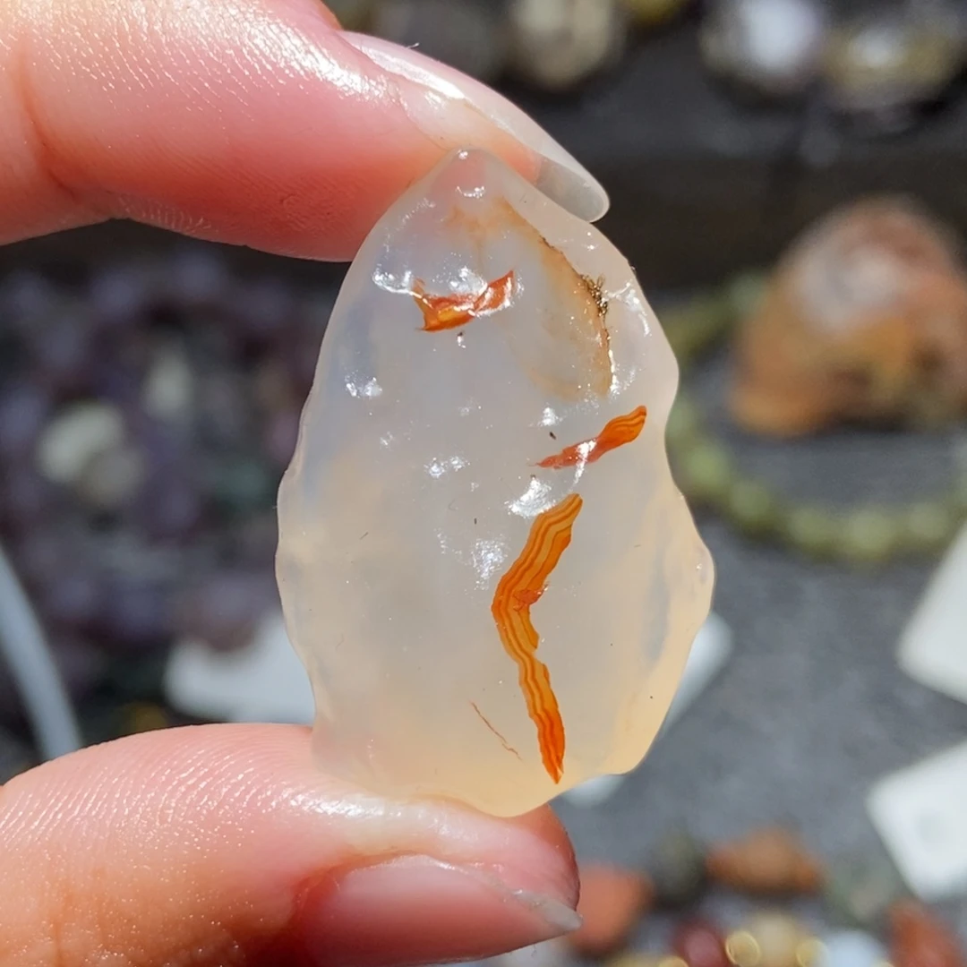 未镶嵌玛瑙/玉髓珠宝半成品