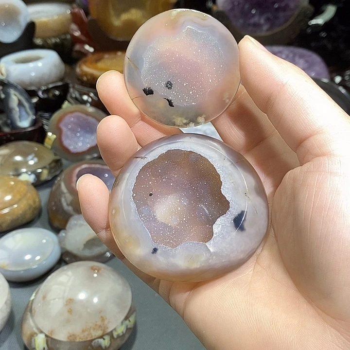 未镶嵌摆件紫晶细闪美盆