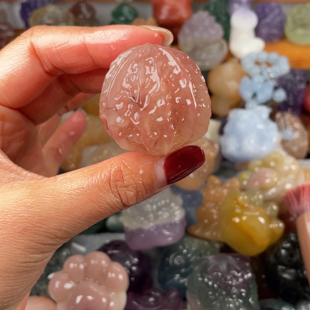 紫罗兰核桃手把件