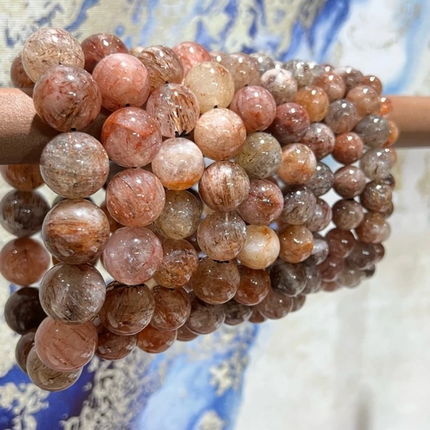 【月月家】M042天然水晶 福利款黑金超单圈手串 多样性发其一