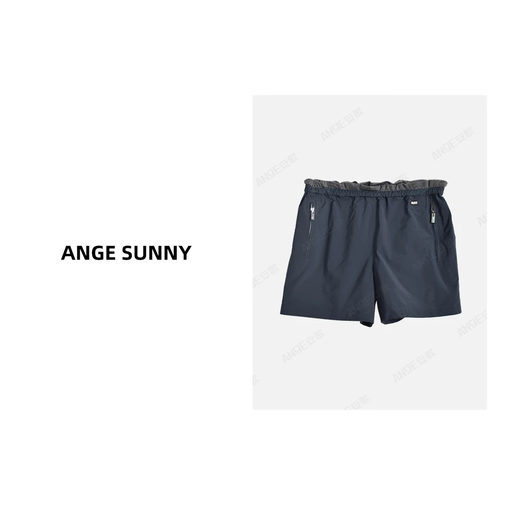 ANGE SUNNY【徽标百慕短裤】时尚新款 字母徽标拉链口袋短裤
