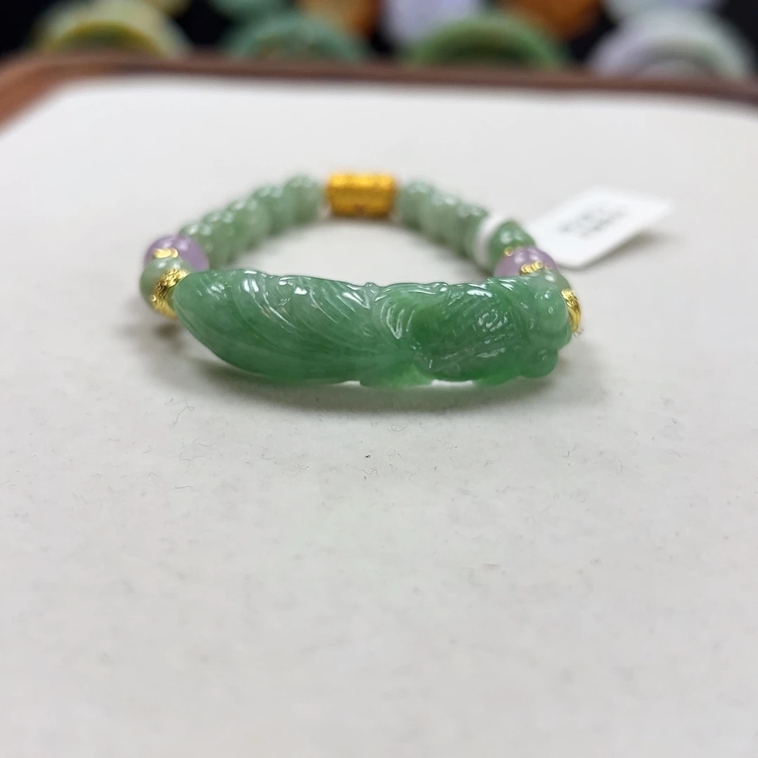 翡翠未镶嵌手链手牌