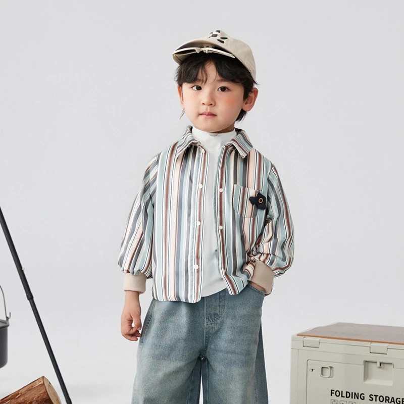 彩色森系数码印花羽绒内胆44182222儿童女童休闲保暖防水防风