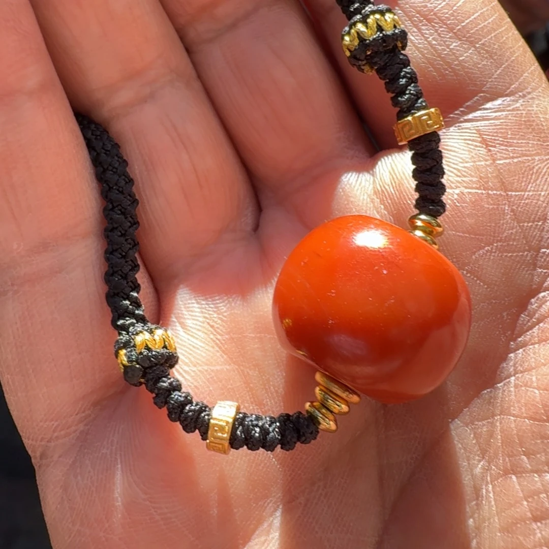 南红玛瑙未镶嵌颈饰