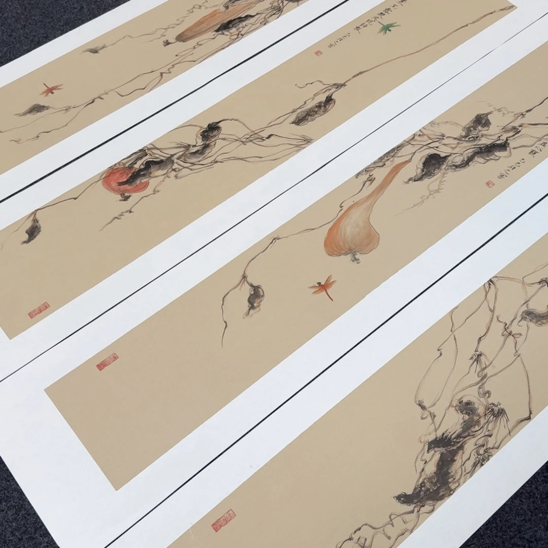 国画纯手绘山水花鸟作品