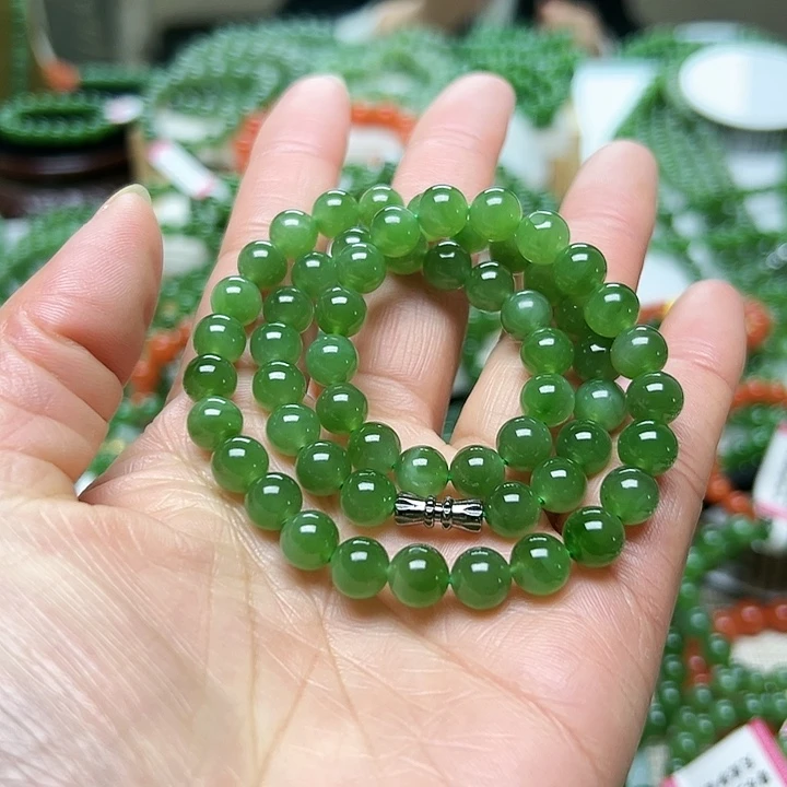 和田玉（碧玉）手链未镶嵌