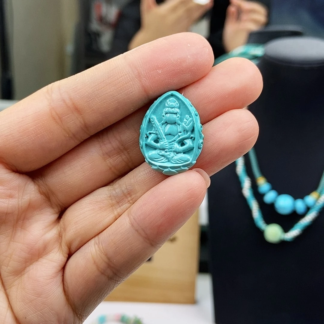 未镶嵌绿松石珠宝奇石
