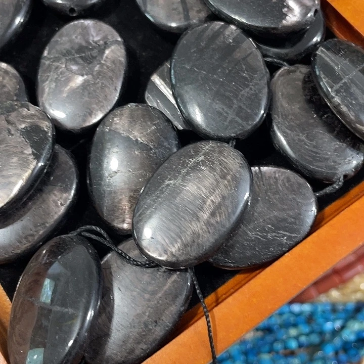 玛瑙/玉髓合金珠宝半成品一颗大号金运石蛋形25x35