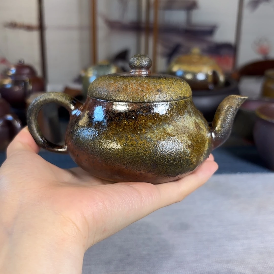茶壶紫砂柴烧紫砂壶君德