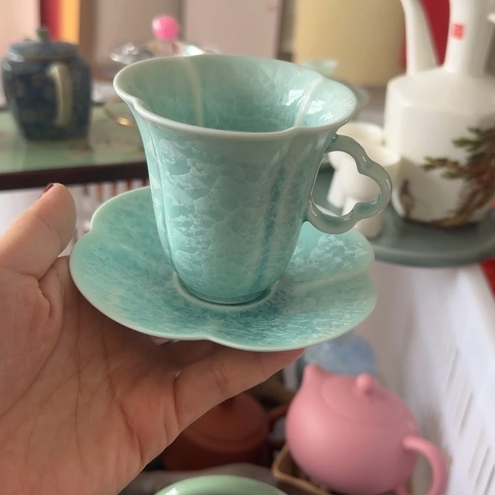 微瑕陶瓷茶具茶杯茶壶