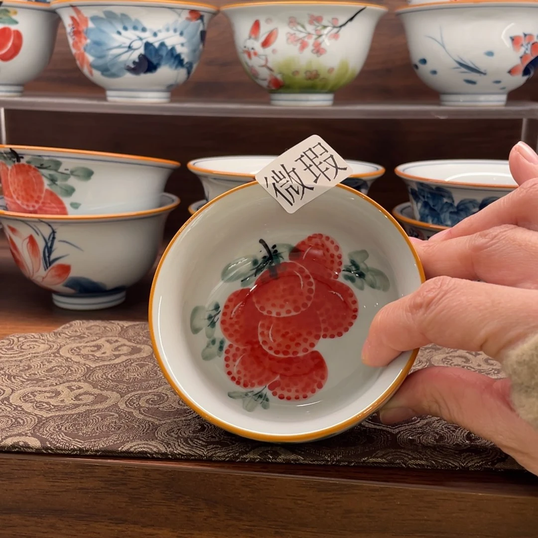 微瑕釉下彩纯手绘