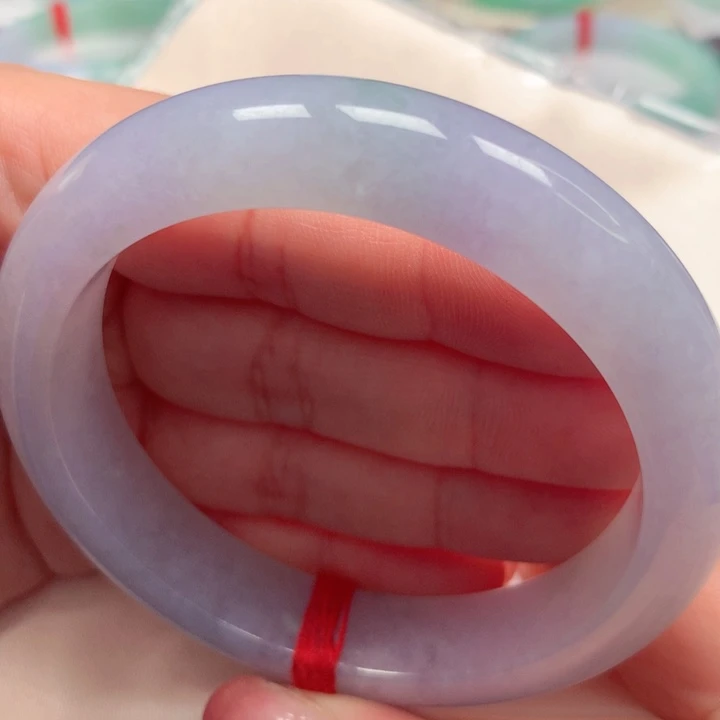 翡翠手镯未镶嵌冰紫15