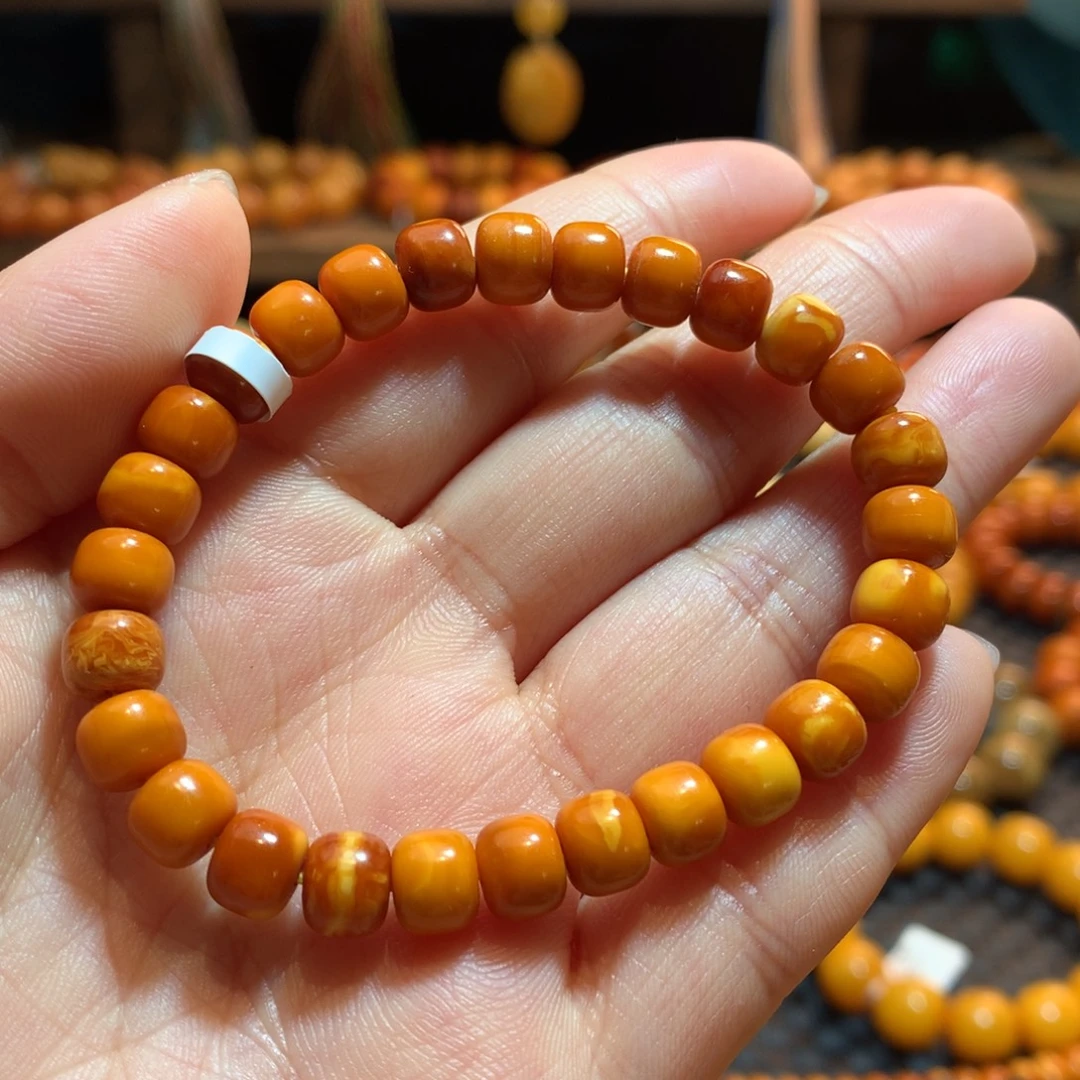 蜜蜡未镶嵌手串蜜蜡手串