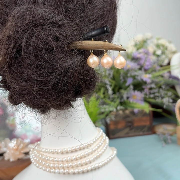 未镶嵌发饰淡水珍珠