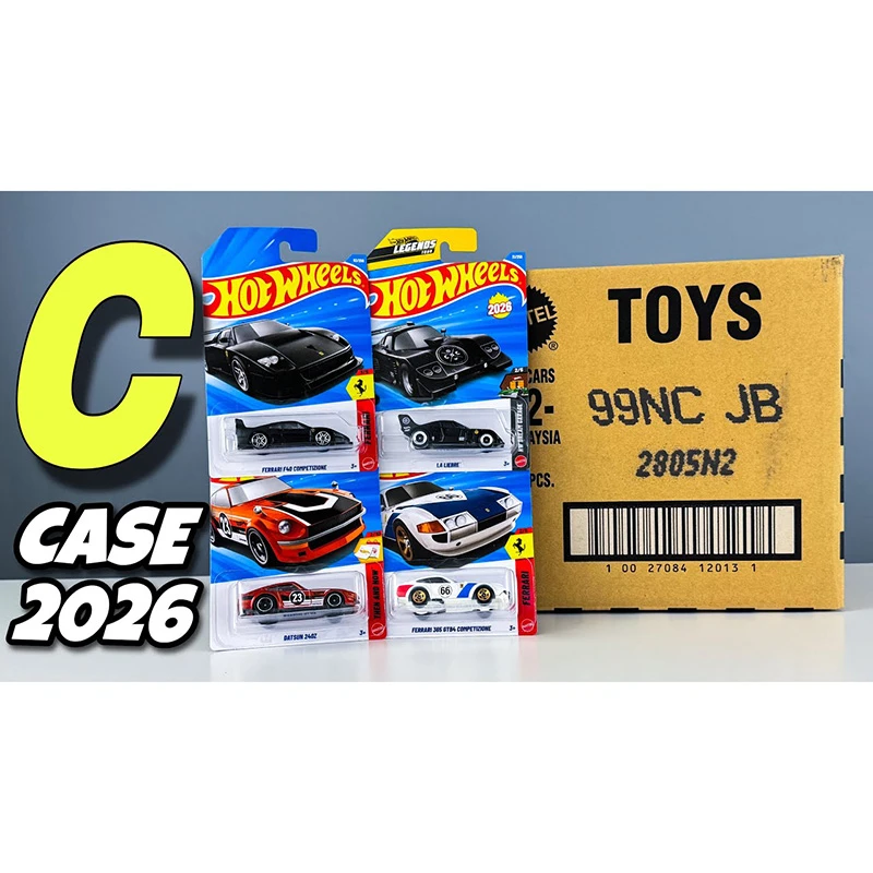 2026C风火轮小跑车合金车模Hotwheels正品新款C4982原箱整箱