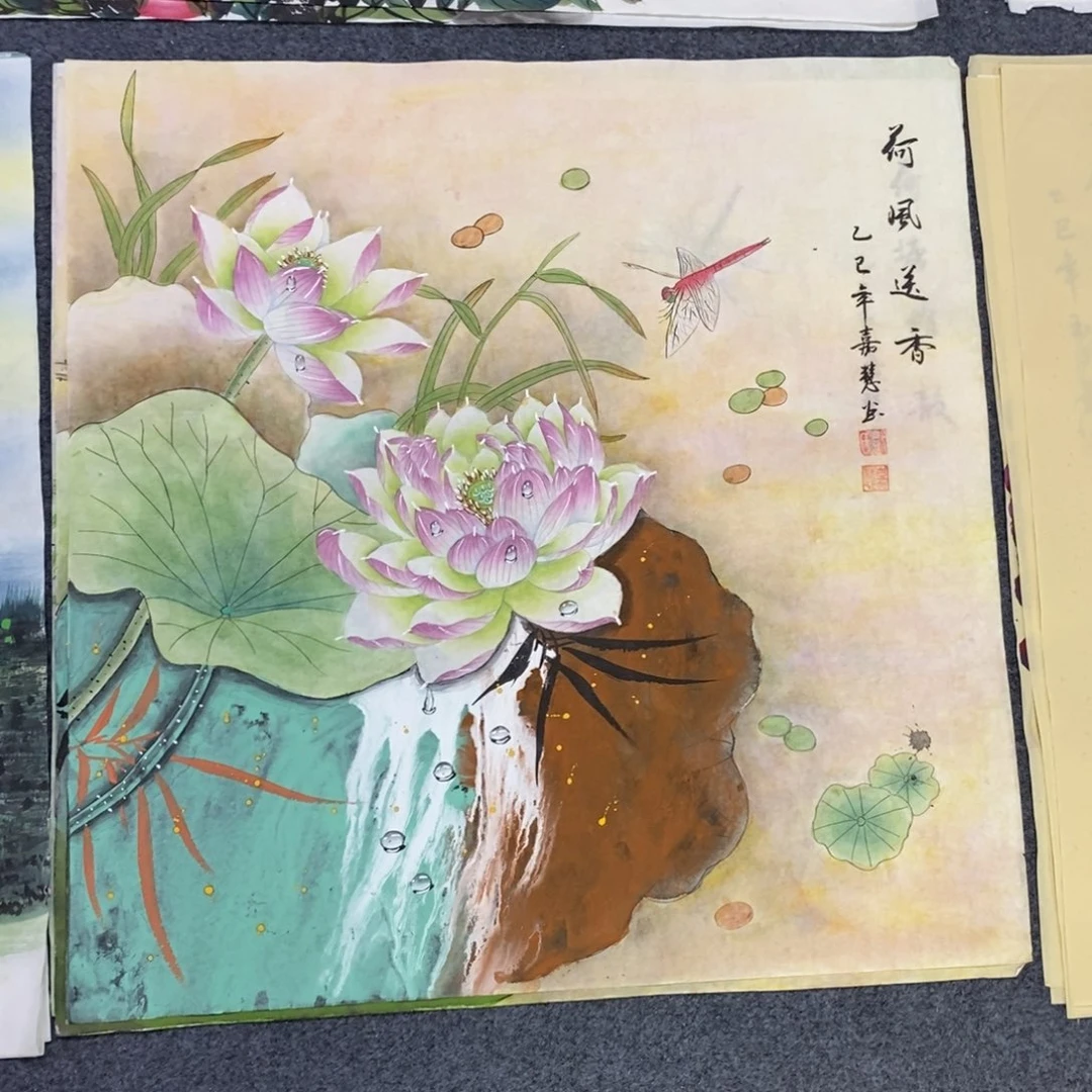 国画尺寸68✖️68斗方精品手绘画工笔