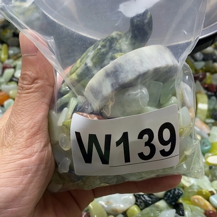 蛇纹石玉未镶嵌鱼缸石