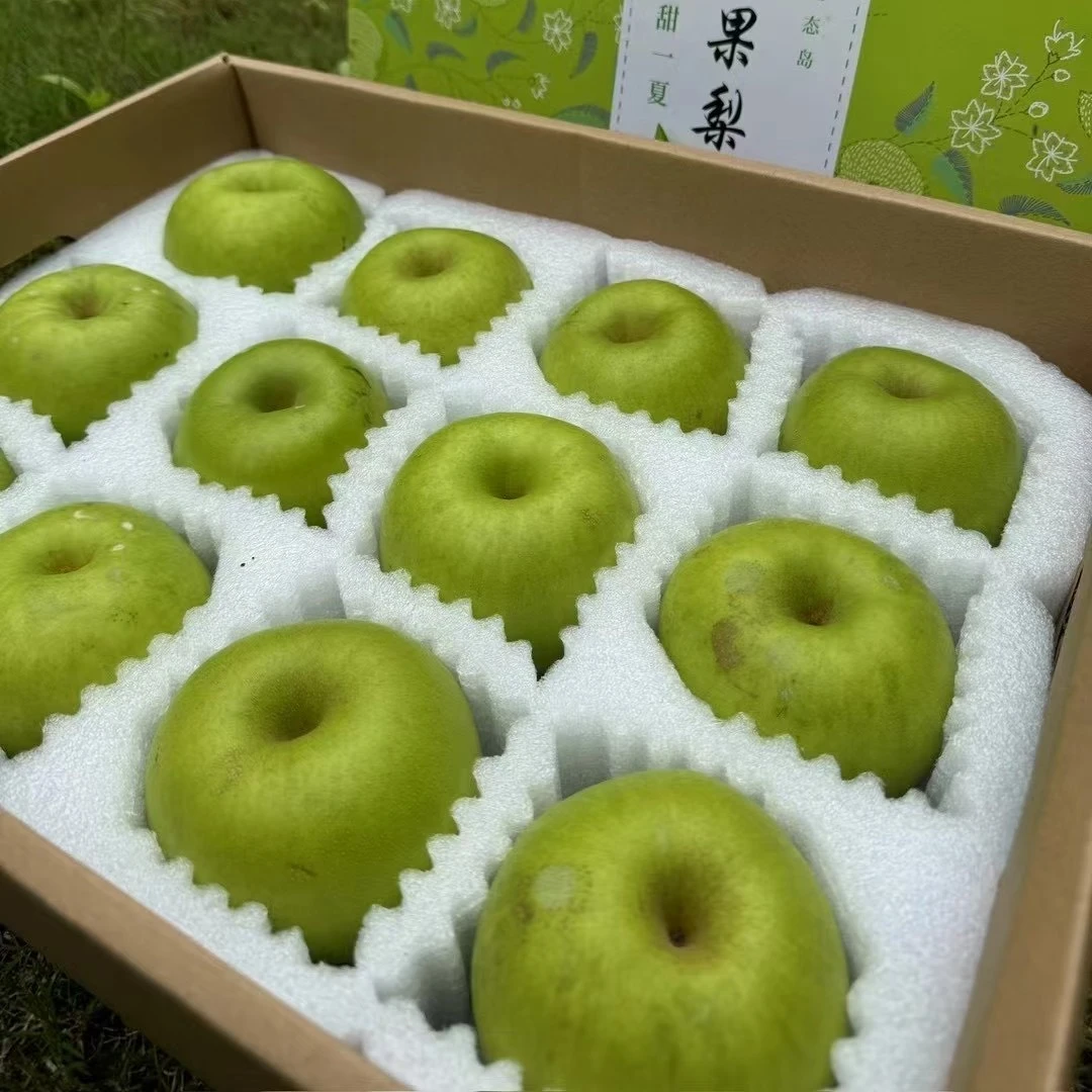 崇明特产翠冠梨产地联益村单果6～8两，12个礼盒装