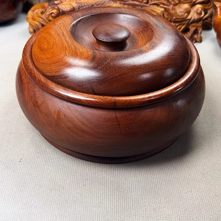 旺*缅甸花梨木大罐子一个