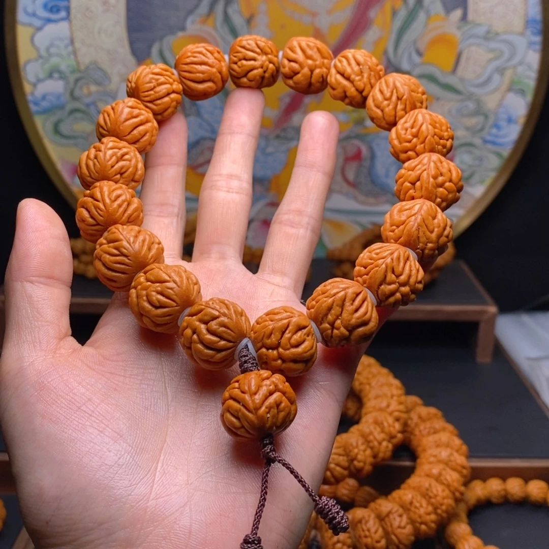 手串桃核龙纹桃核豹子头