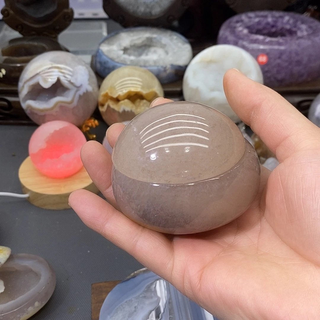 摆件紫晶未镶嵌聚宝盆