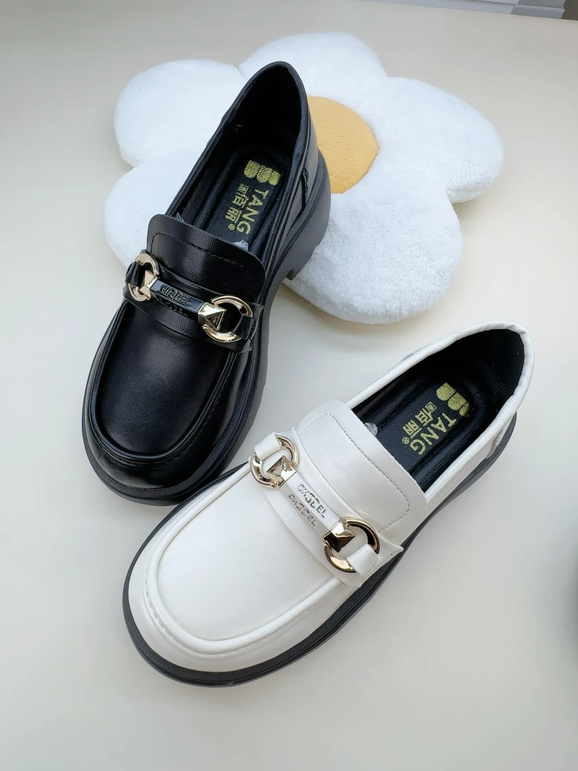 小金条 厚底乐福鞋时尚百搭休闲乐福鞋1