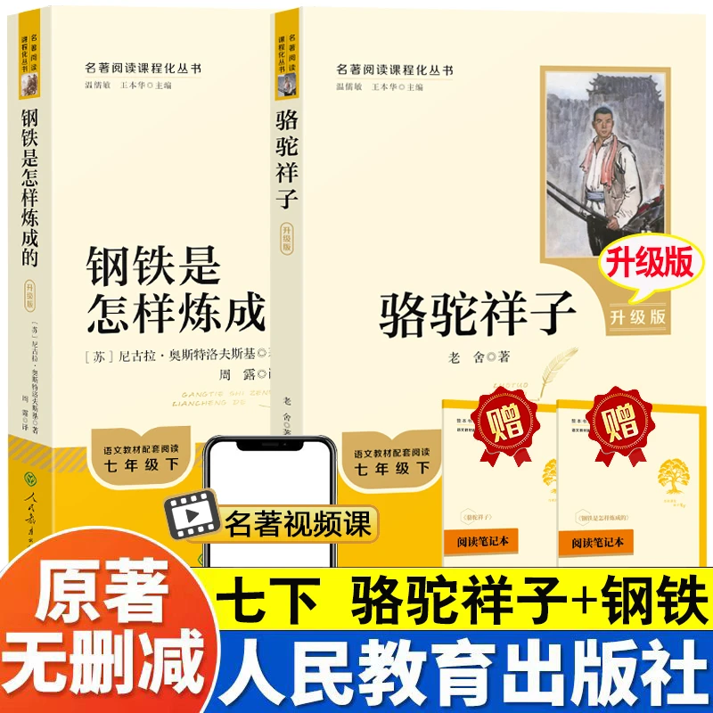 【人教社】骆驼祥子钢铁是怎样炼成的 人民教育海底两万七年级下