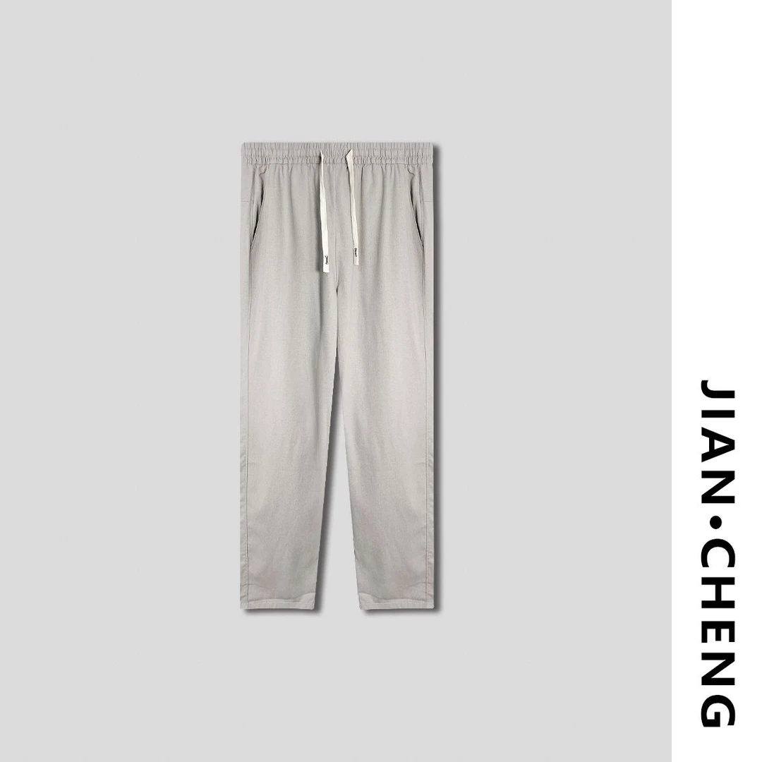 【简柽】男士莱赛尔亚麻休闲裤D507-2019