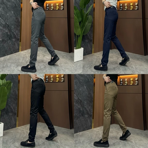 25230-男士秋季新款修身显瘦显腿长商务休闲时尚舒适百搭休闲裤