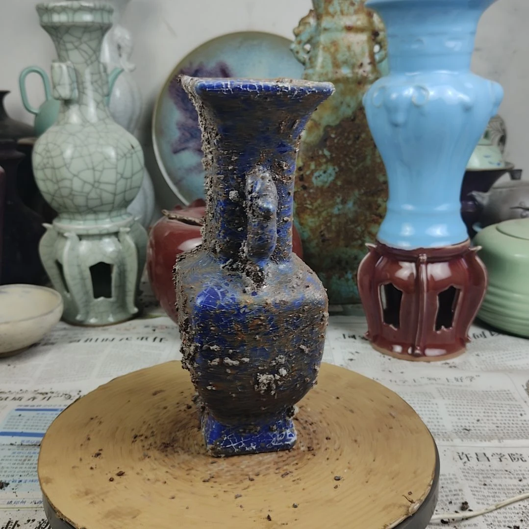 瓷片自选器型官窑生锈瓷