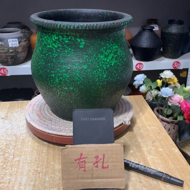 【闪购商品】粗糙盆有孔高21口21