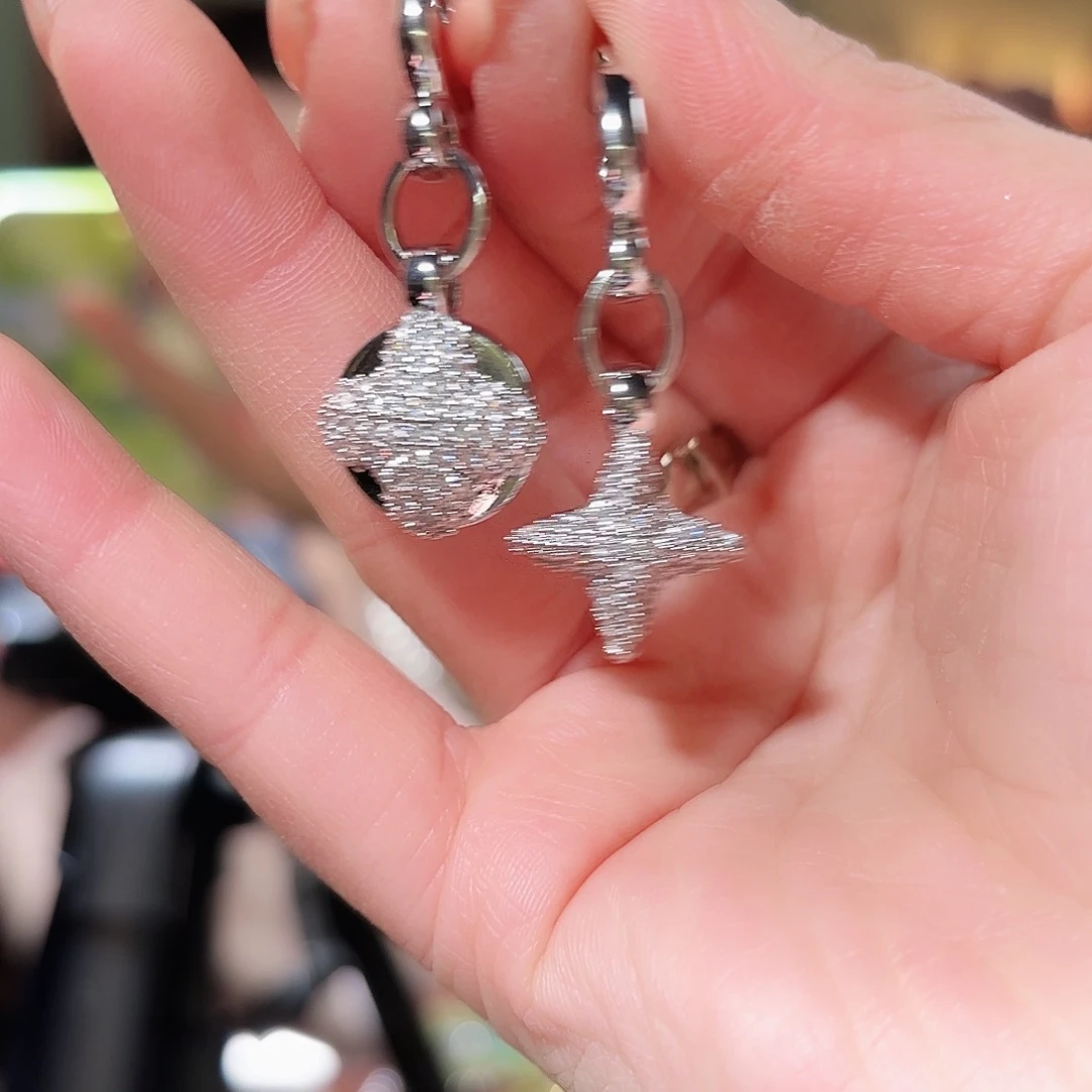 琉璃铜合金合金耳钉