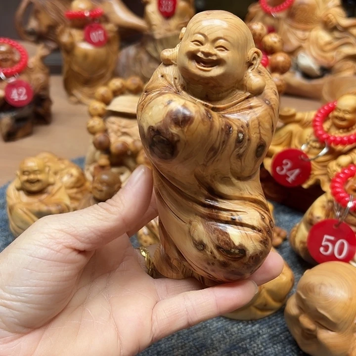 柏木太行崖柏手把摆件