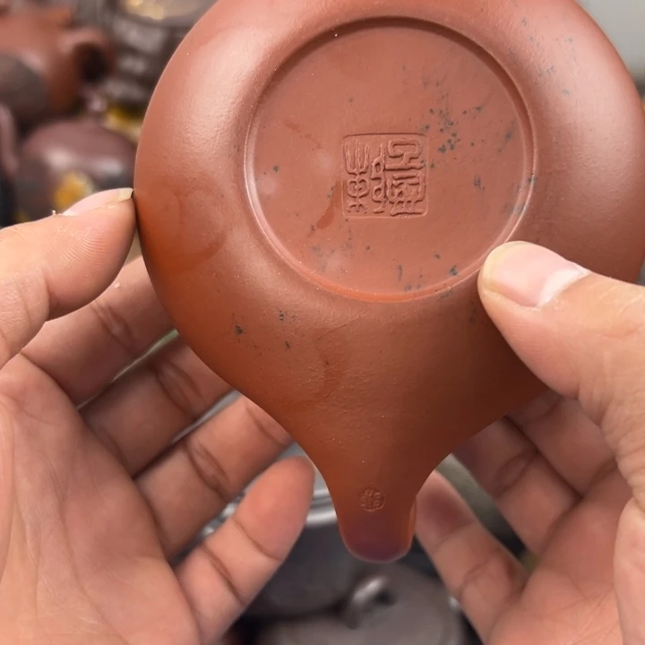 紫砂茶壶底部花泥