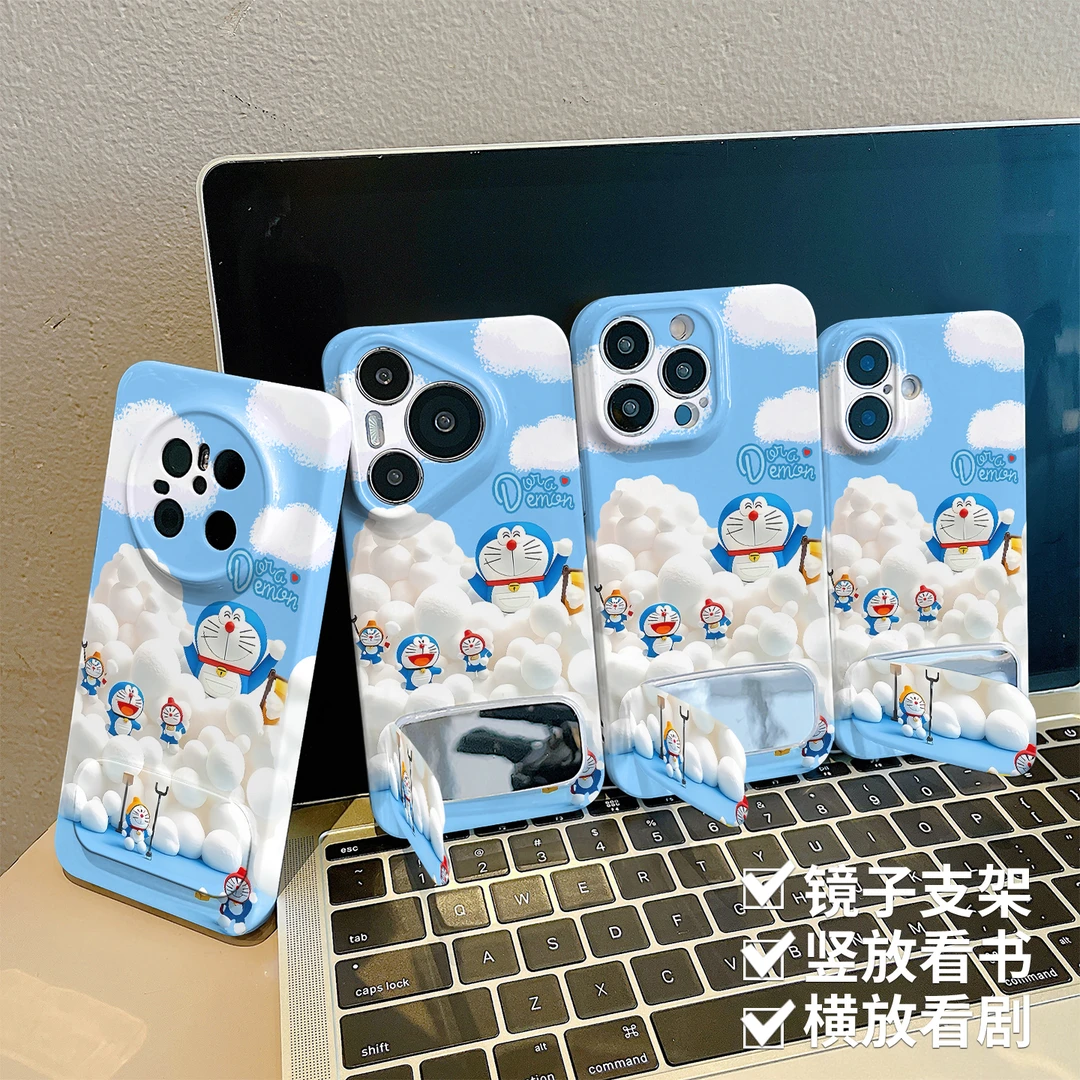 云朵哆啦适用苹果16iPhone15华为vivo小米15oppo菲林手机壳女款