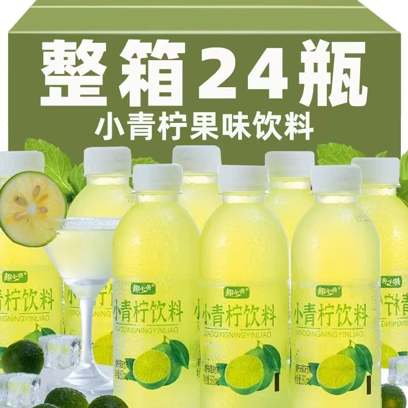 网红爆款小青柠汁柠檬水整箱果汁解渴饮品饮料整箱360ml青柠汁