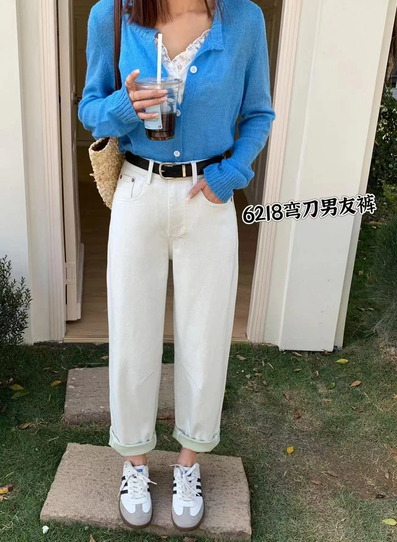 2025春款时尚女裤男友裤2409