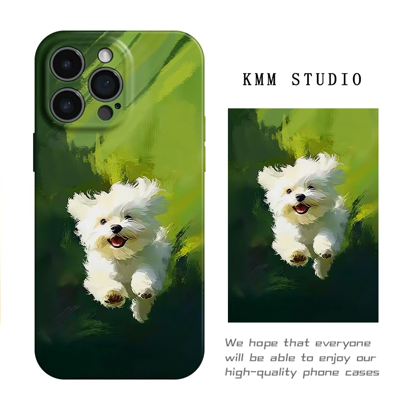 奔跑小狗•新款菲林软壳适用iphone苹果手机壳/华为/vivo/小米oppo