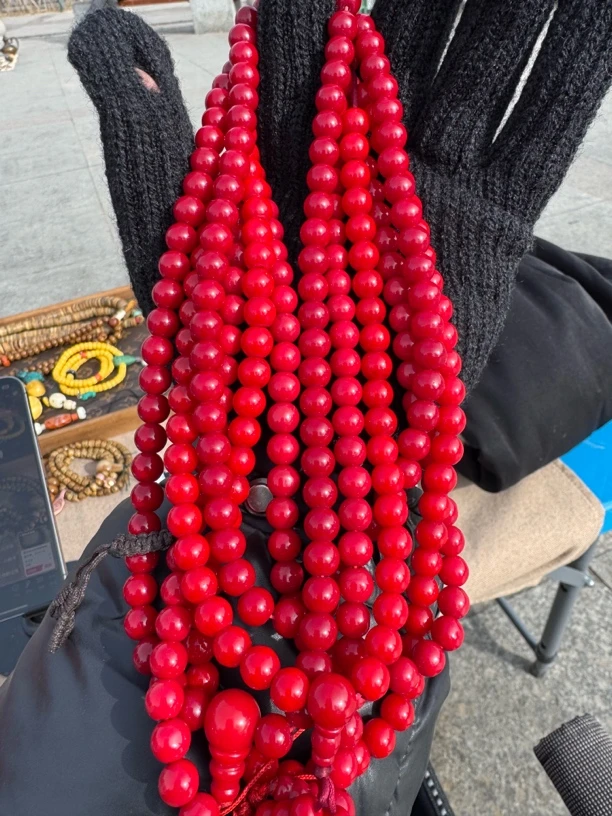 藏区一线收老念珠琉璃，色达怀业念珠包邮
