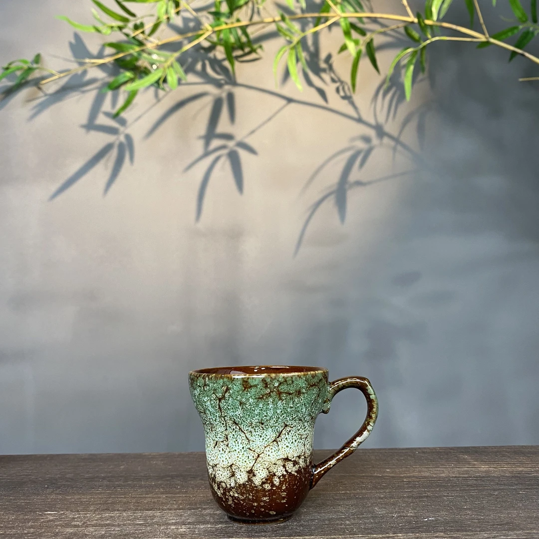 窑变绿-把杯精美茶具