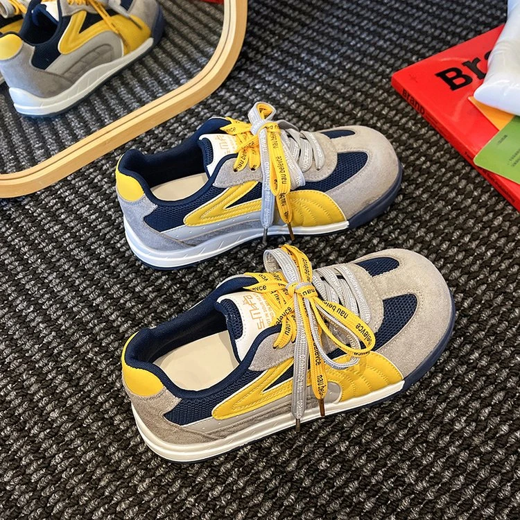 厚底大头阿甘鞋女2025秋季新款轻便不累脚百搭翘头时尚休闲运动鞋