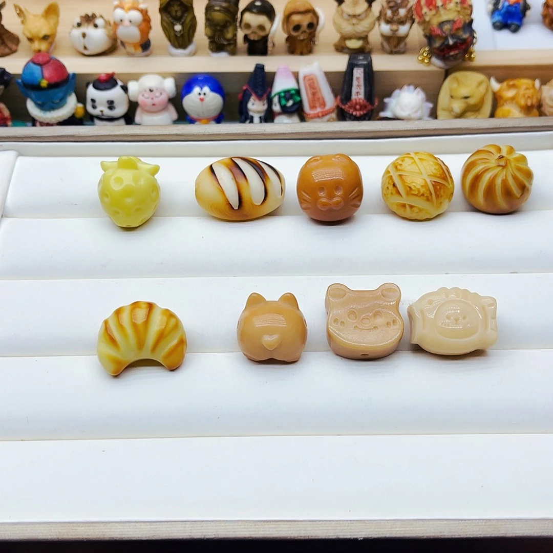 白玉菩提吊坠手工雕刻配饰