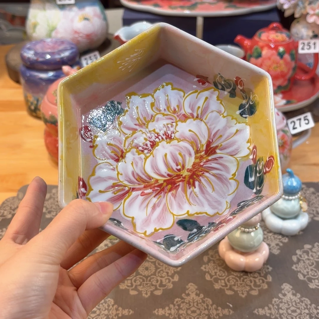 景德镇手绘高温釉下彩陶瓷茶具