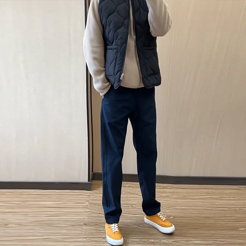 2025新款机能小三角白标宽松锥形休闲裤美式工装长裤子男女同款