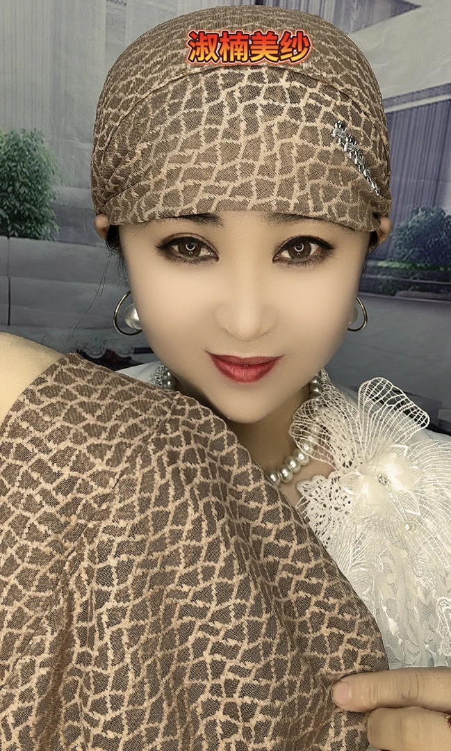 新款双层手工妈妈帽