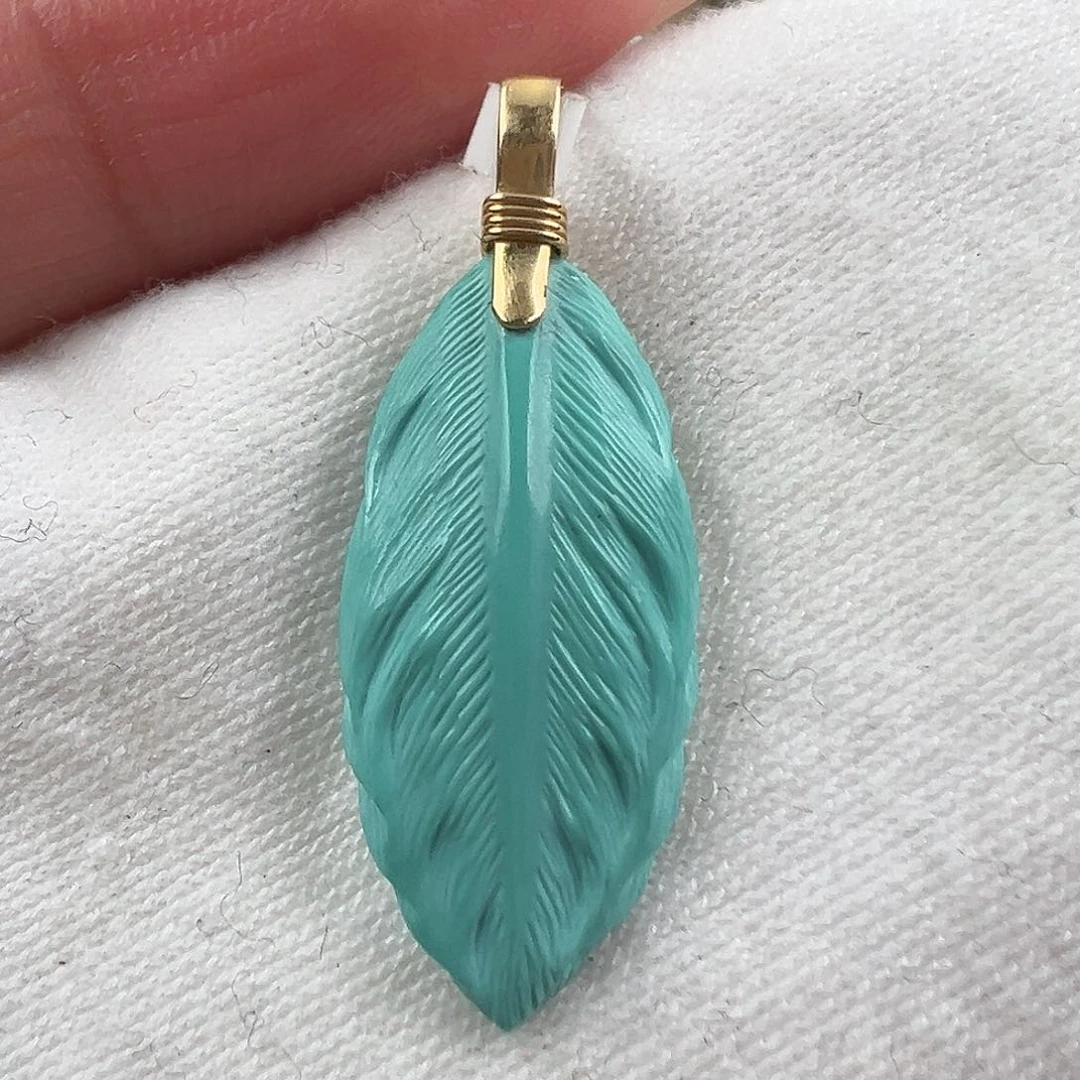 绿松石配饰18K金镶嵌