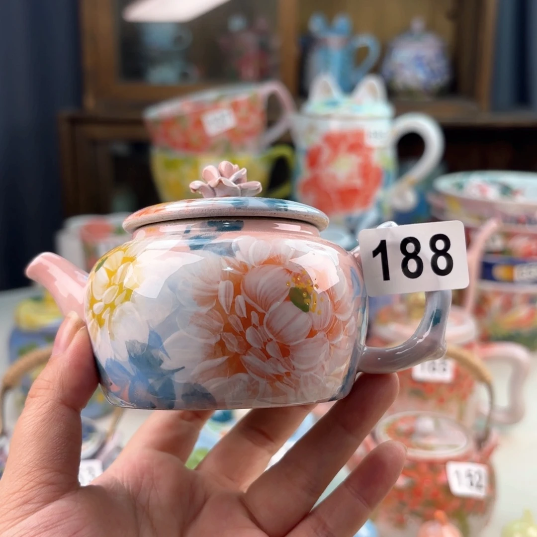 景德镇手绘高温釉下彩陶瓷茶具