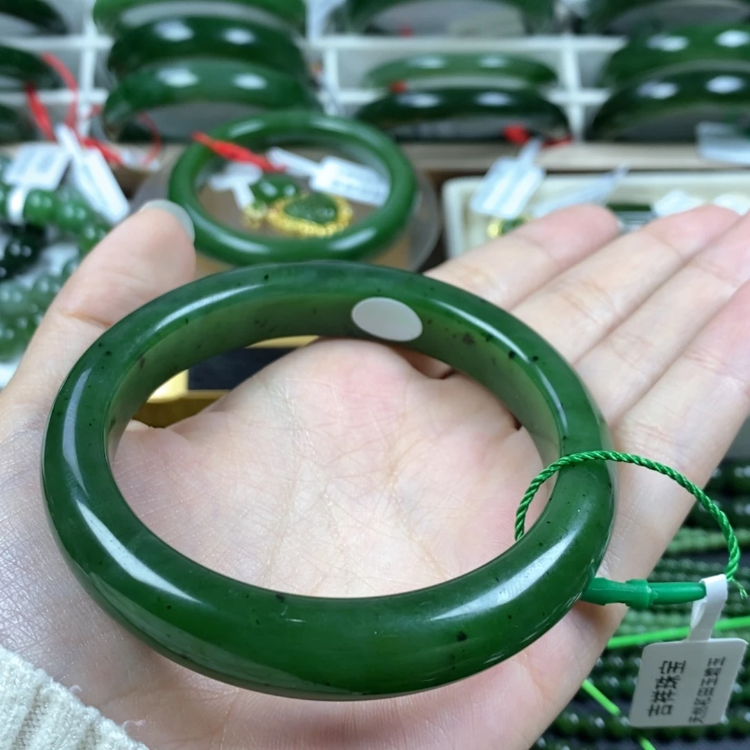 和田玉（碧玉）手镯未镶嵌63